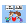funny I love you Postcards