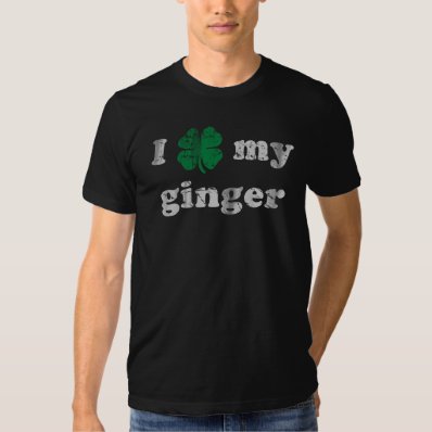 Funny I Shamrock My Ginger Irish T-shirt