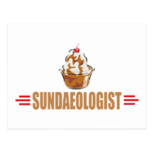 Funny Ice Cream Sundae Post Cards