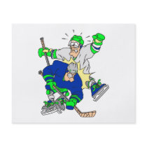 funny ice hockey collision graphic custom flyer