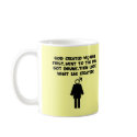 Funny image,funny slogan anti men mugs