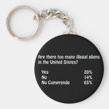 Funny Immigration Question/Answer Keychain