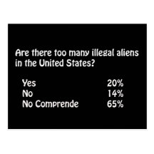Funny Immigration Question/Answer Post Card