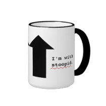 Funny Insults Im With Stupid Spell Check Mugs