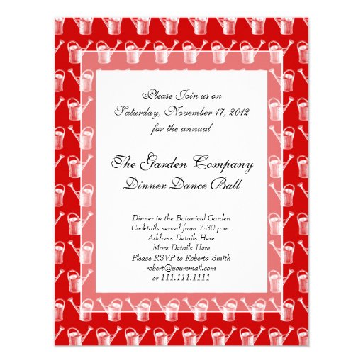 Funny Invitation to Garden Show, Garden Shop Event