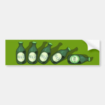 Funny Irish Beer Drinking Gifts Bumper Sticker