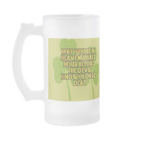 Funny Irish Blessings Frosted Mug