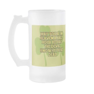 Funny Irish Blessings Frosted Mug mug