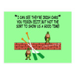 Funny Irish leprechauns Post Card
