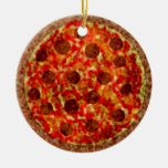 Funny Italian American Pizza Christmas Ornament