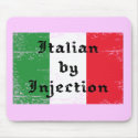 Funny Italian by Injection Mousepad by biscottimafia Funny Italian by Injection Mousepad
