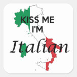 Funny Italian Square Sticker