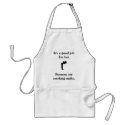 funny "It's a good job I'm hot" apron