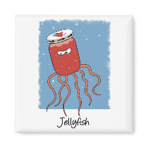 Funny Jellyfish magnet by tshirtfun Funny Jellyfish magnet