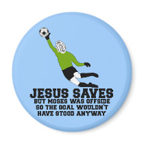 Funny Jesus saves magnets by Thealiensarecoming Funny Jesus saves magnets