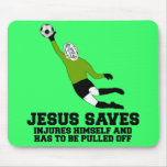 Funny Jesus saves mousepads