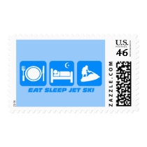 Funny jet ski postage