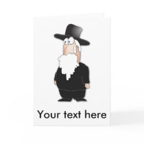 Funny Jewish rabbi - cool cartoon Cards