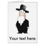 Funny Jewish rabbi - cool cartoon Cards
