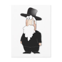 Funny Jewish rabbi - cool cartoon Postcards