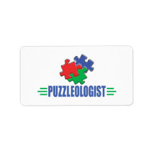 Funny Jigsaw Puzzle Custom Address Label