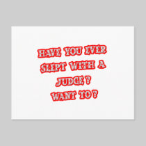 Funny Judge Pick-Up Line Post Cards