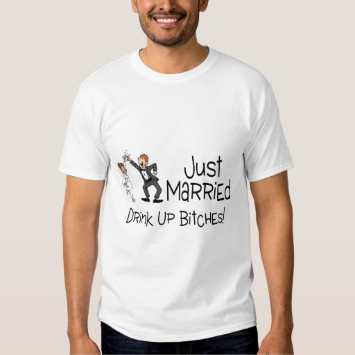 Funny Just Married Wedding Toast T Shirt Zazzle