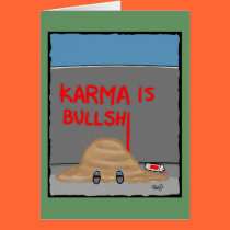 Funny Karma Birthday cards