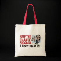 Funny Keep the Change Obama Gear bags