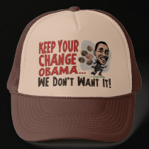 Funny Keep the Change Obama Gear hats