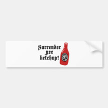 Funny Ketchup Pirate Bumper Stickers