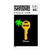 Funny Key West Postage Stamp