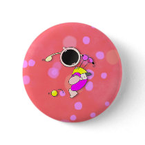 Funny Kid Golfer Pinback Buttons