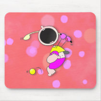 Funny Kid Golfer Mousepad