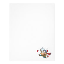 funny kid steals fake santas beard customized letterhead