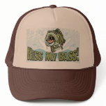 Funny Kiss My  Bass Gift Ideas for Fishermen Trucker Hat