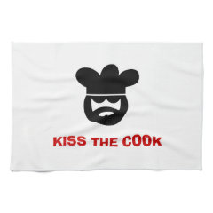 Funny kitchen towel | Kiss the cook