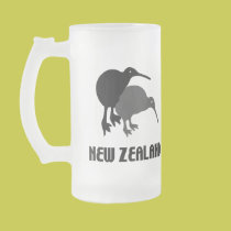Funny Kiwi Beer Glass mugs
