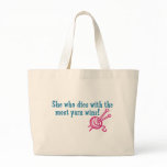 Funny Knitting Canvas Bag