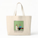 Funny Knitting Cartoon Bag