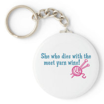 Funny Knitting Key Chain