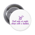 Funny Knitting Pinback Buttons
