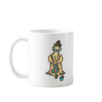 funny knitting sheep mug
