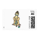 funny knitting sheep postage stamps