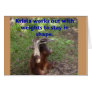 Funny Krista Orangutan Greeting Card
