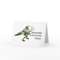 Funny Kung Fu Grasshopper cards by koncepts Funny Kung Fu Grasshopper cards