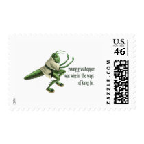 Funny Kung Fu Grasshopper Postage Stamp