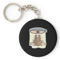 funny lab rats key chain