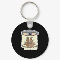 funny lab rats keychains