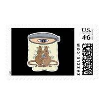 funny lab rats postage
